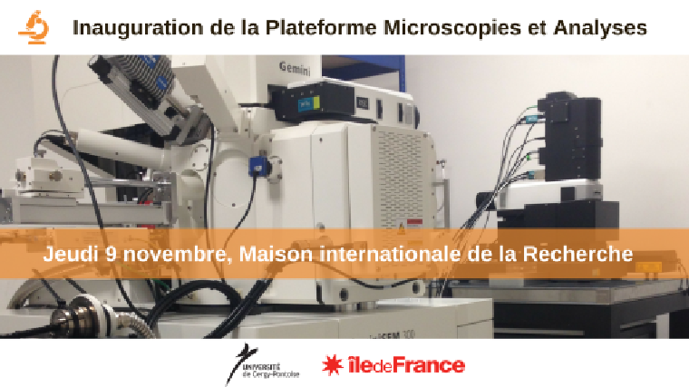 Inauguration de la plateforme Microscopies & Analyses